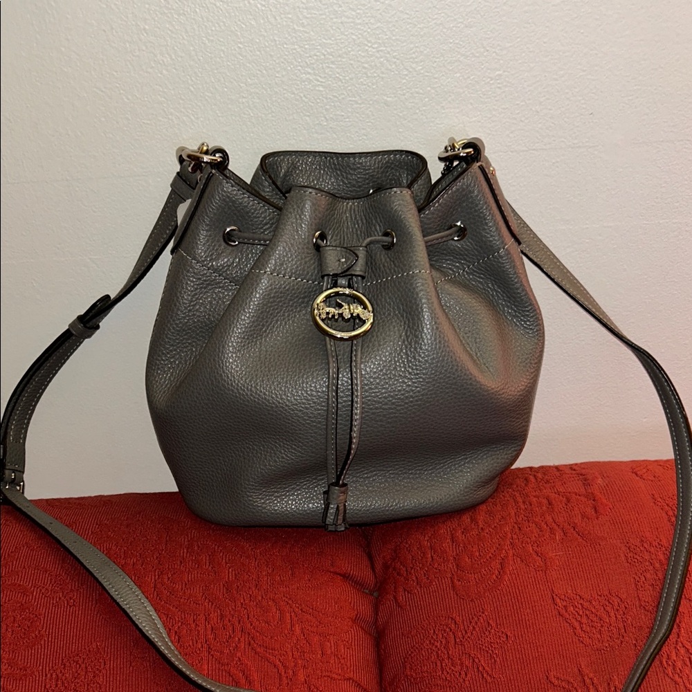 Coach Elle Pebble Leather Drawstring Bag, NWT - Picture 11 of 15